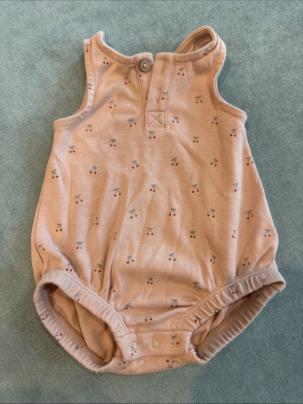 Quincy Mae Organic Cotton Henley Romper